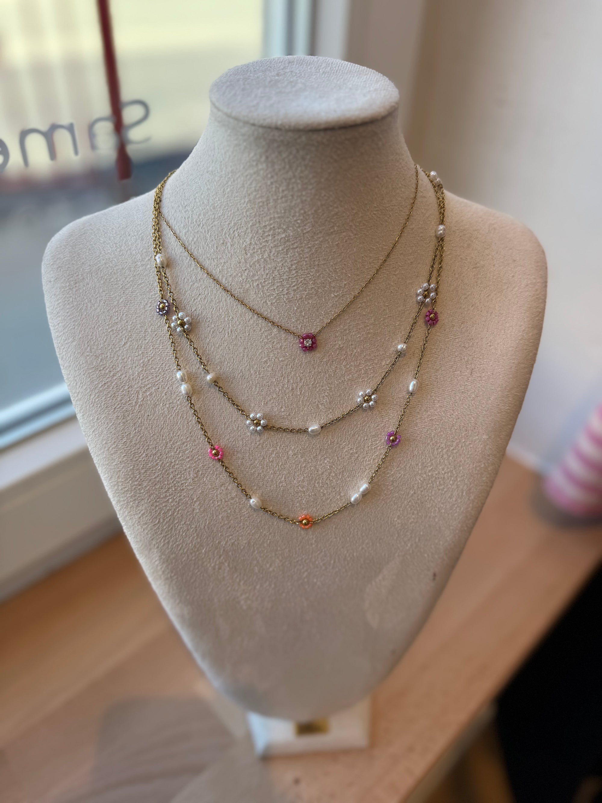 Collier Bloom Fuchsia