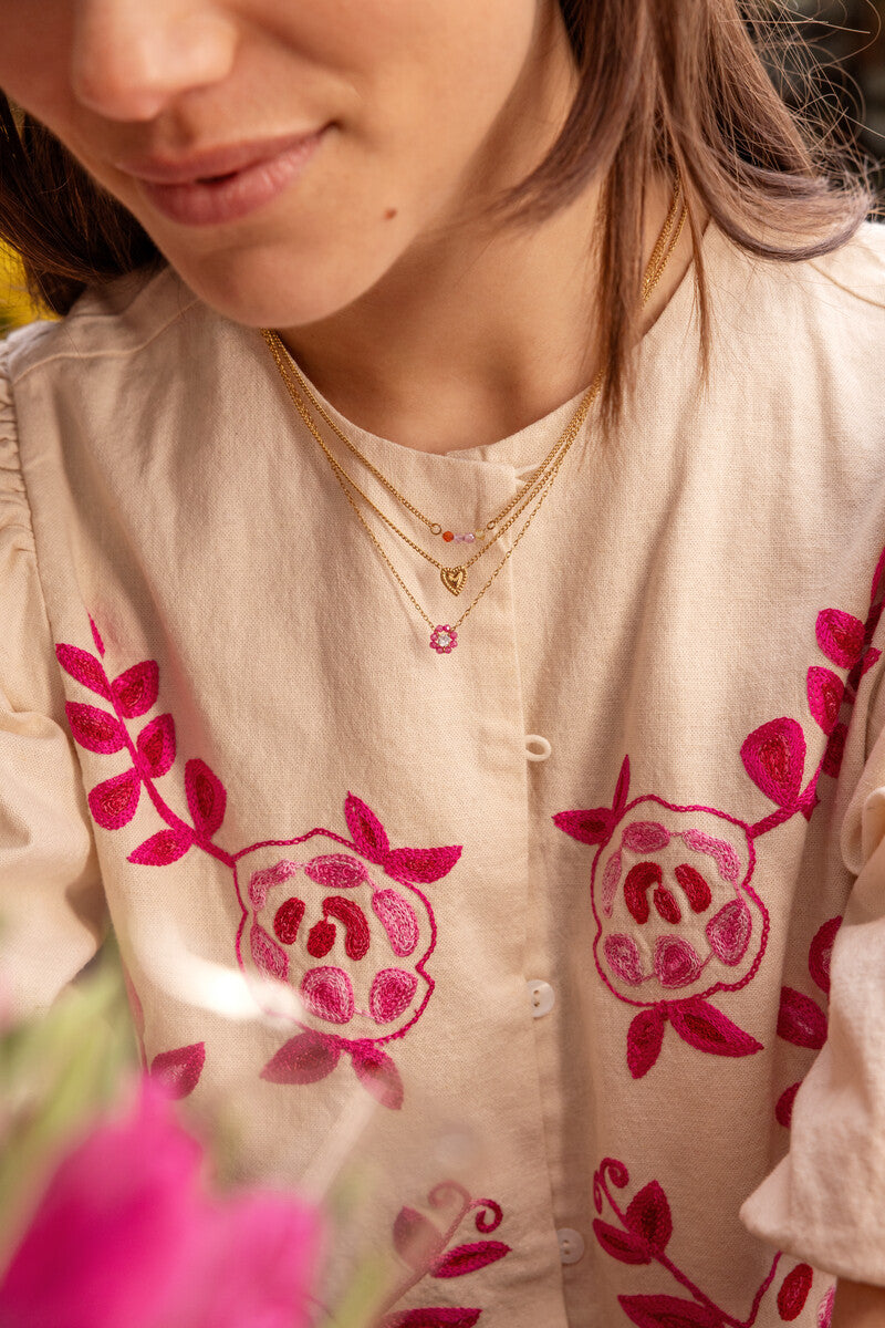 Collier Bloom Fuchsia