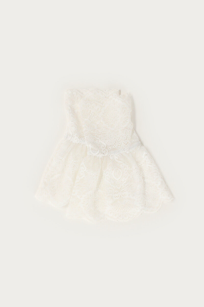 manchette en dentelle blanche