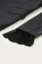 manchette en dentelle noire