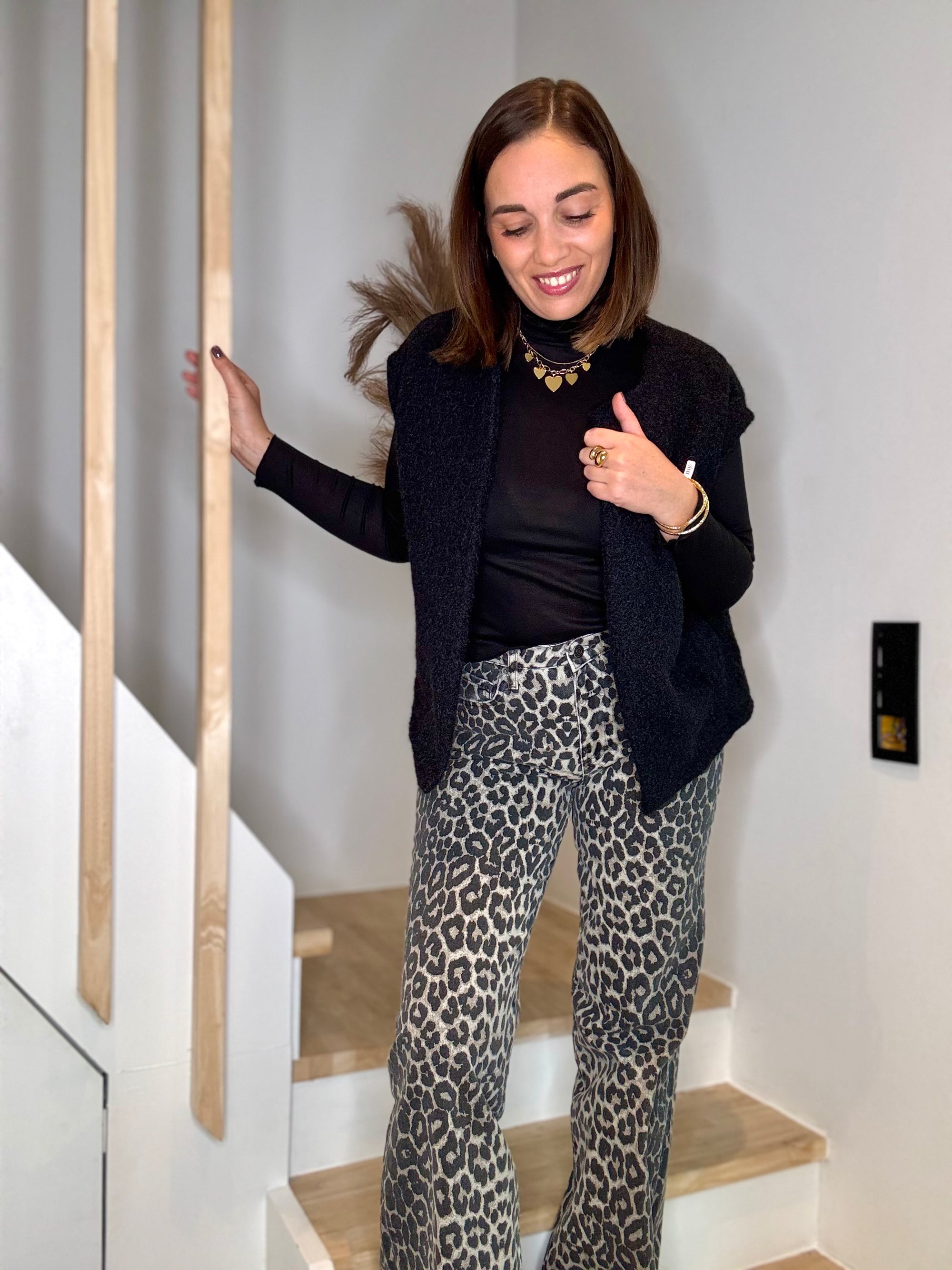 Gilet Moumoute Lise et sous pull louise