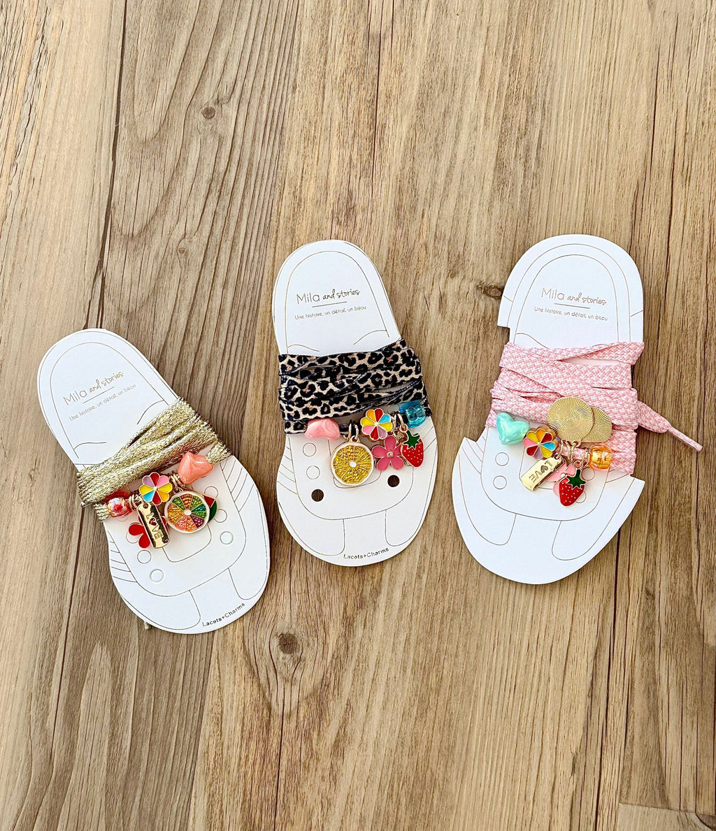 Lacets + bijoux pour chaussures