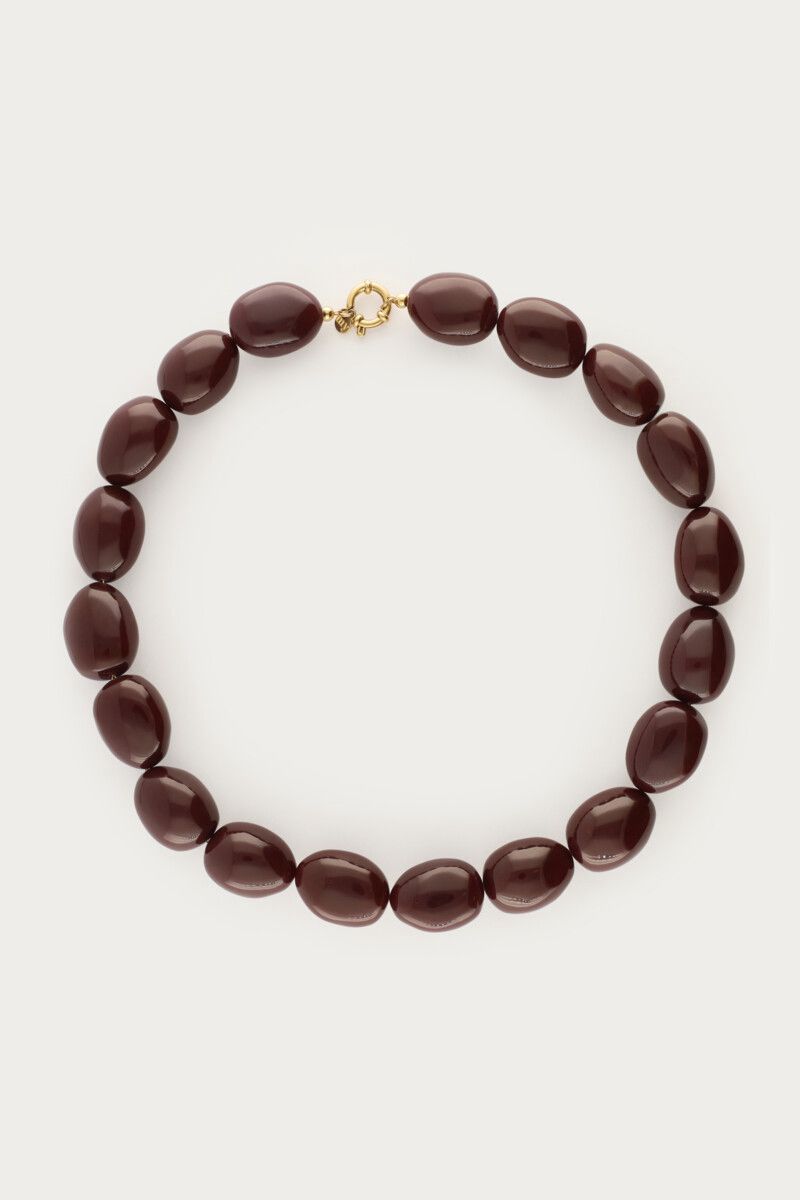 collier marron
