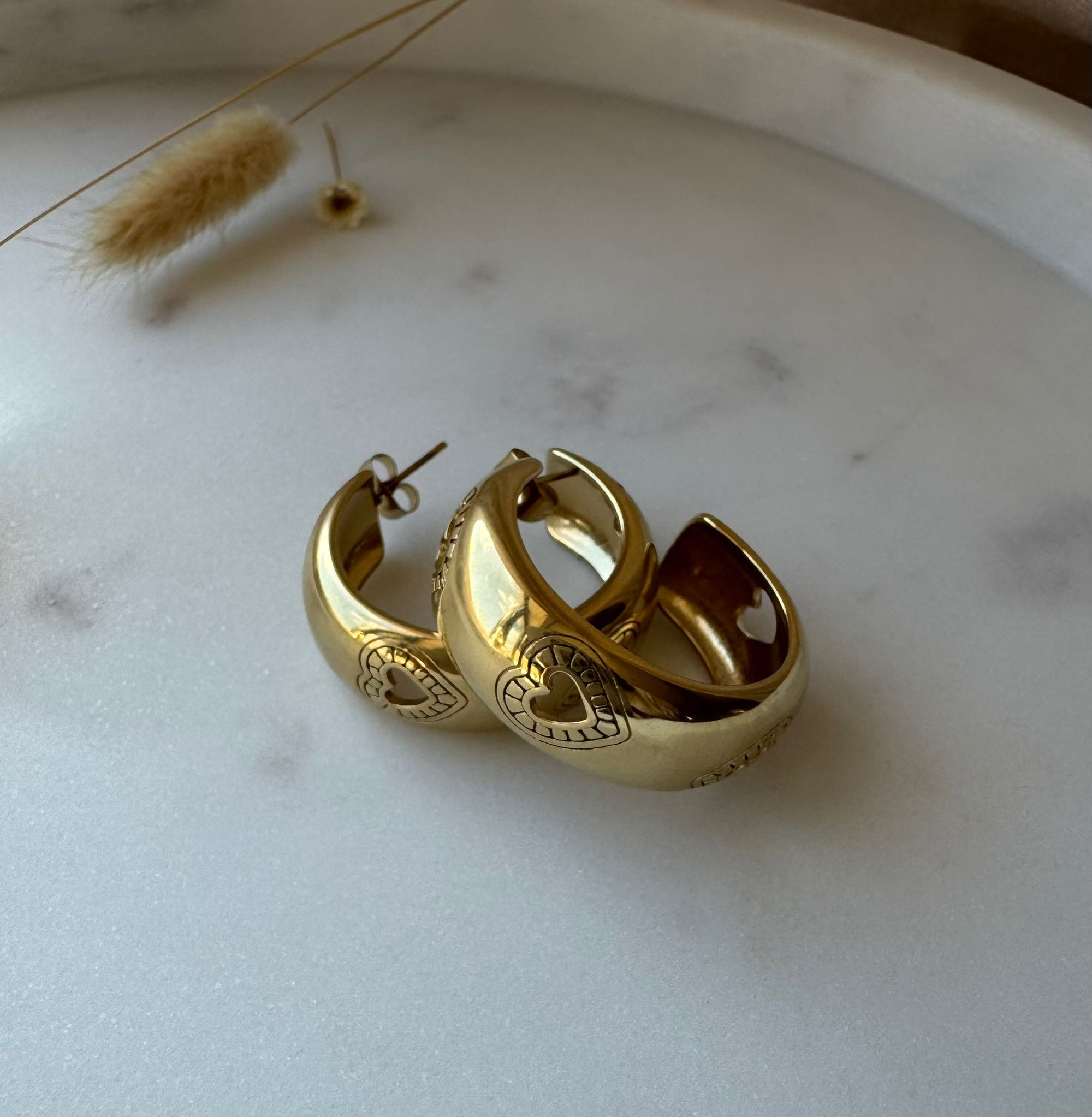 Boucle d’oreilles amour