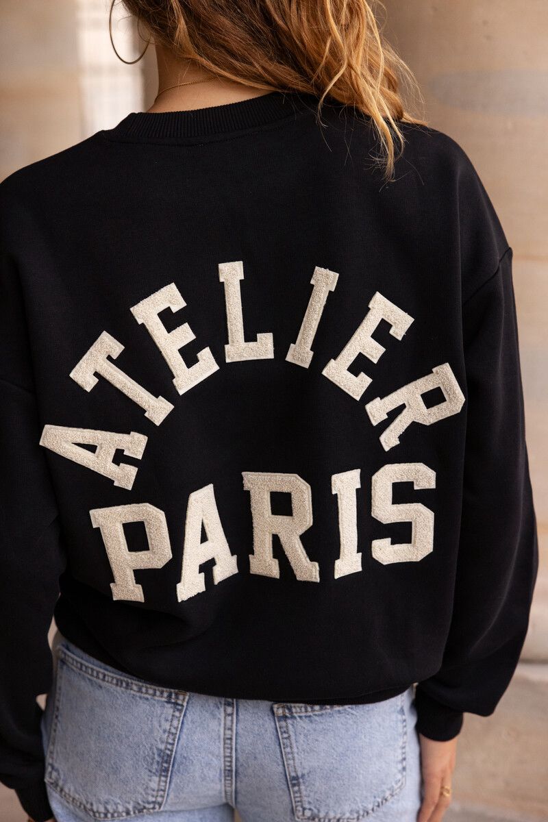 sweat noir paris