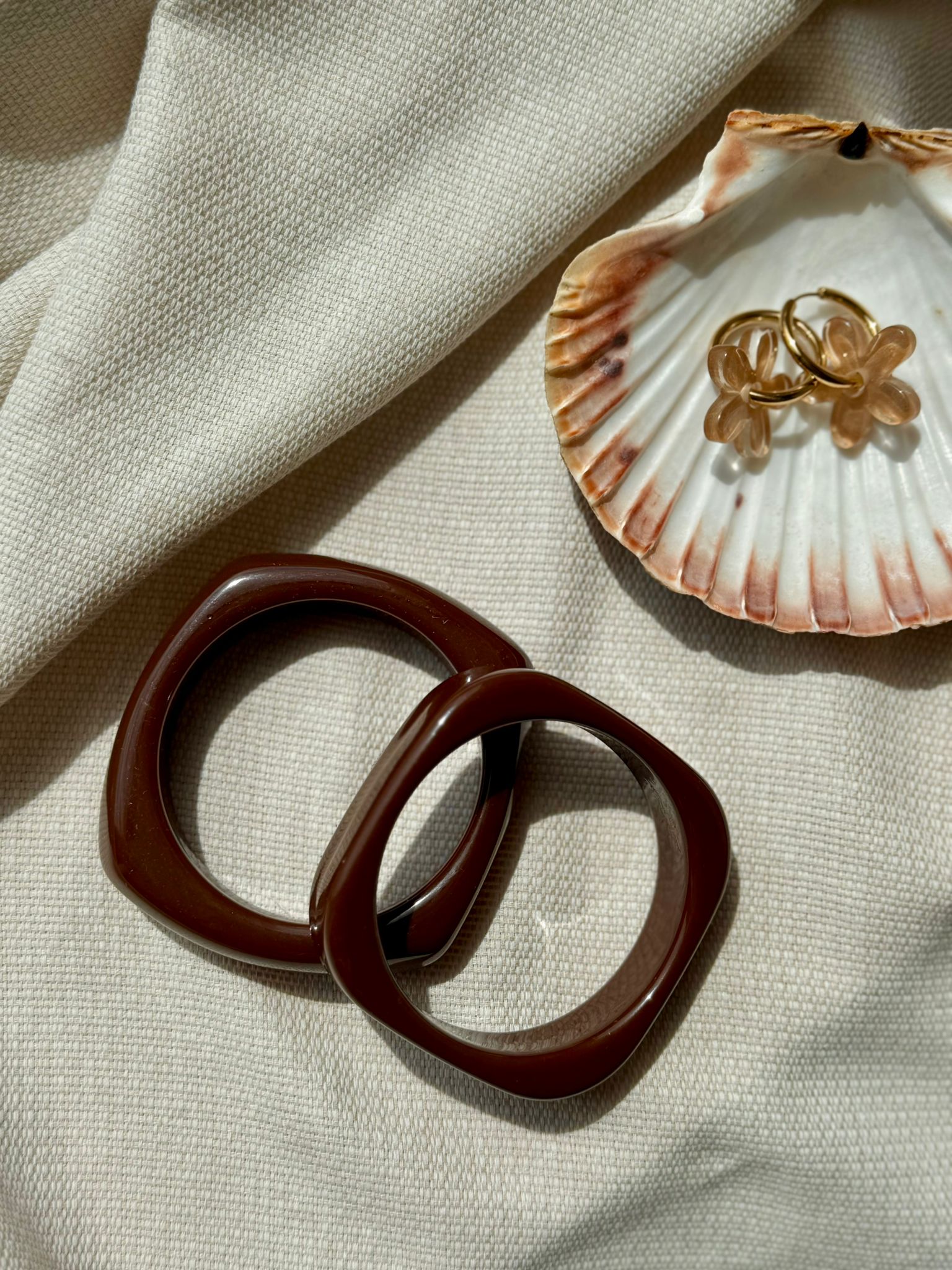 Duo de bracelets chocolats
