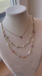 Collier Bloom Fuchsia