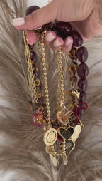collier marron