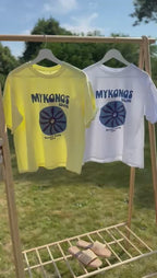 T-shirt mykonos blanc & jaune
