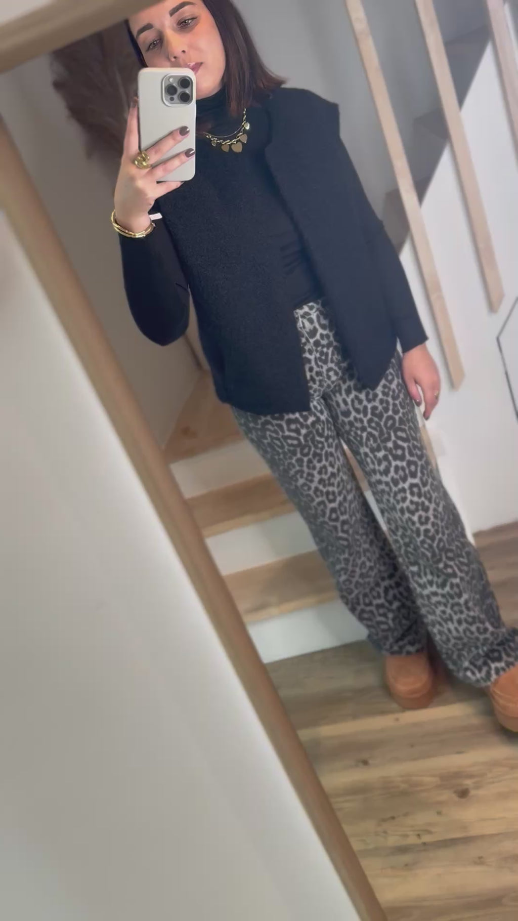 Gilet Moumoute Lise et sous pull louise